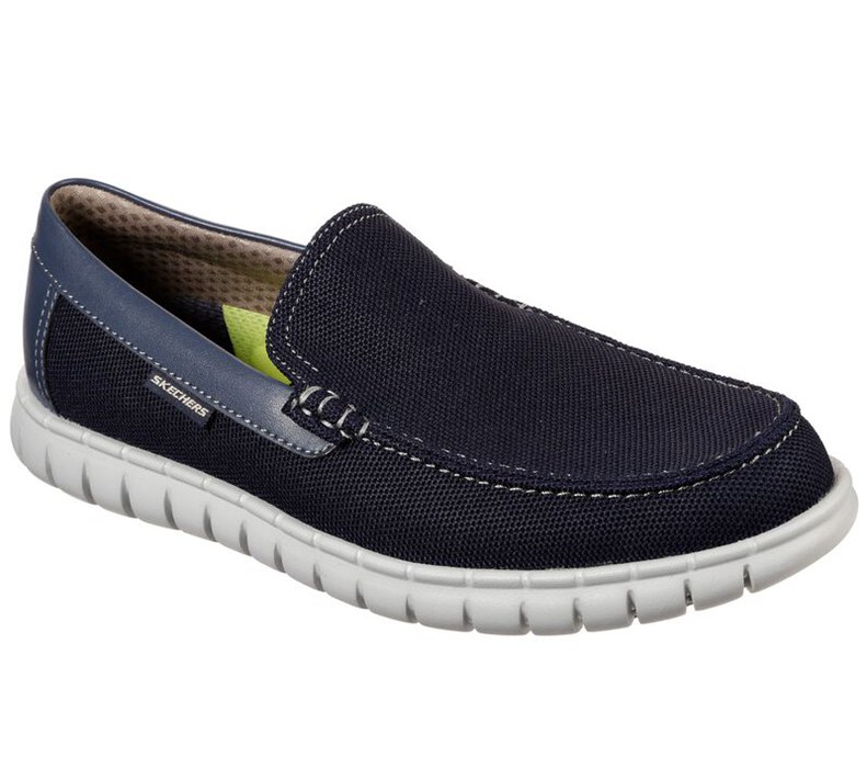 Skechers Moreway - Chapson - Mens Slip On Shoes Navy [AU-YV7723]